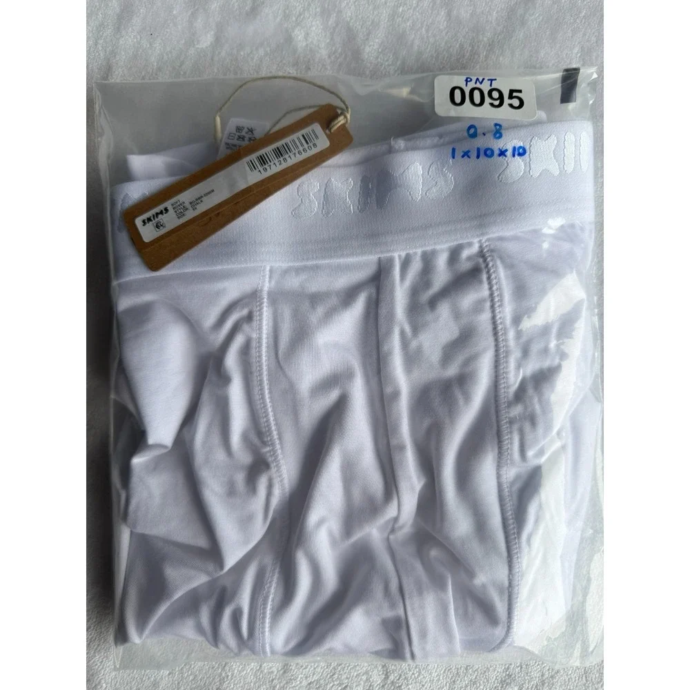 Skims Soft Boxer‎ Briefs Mens Size 5X Chalk White Luxury Loungewear Cozy NWT